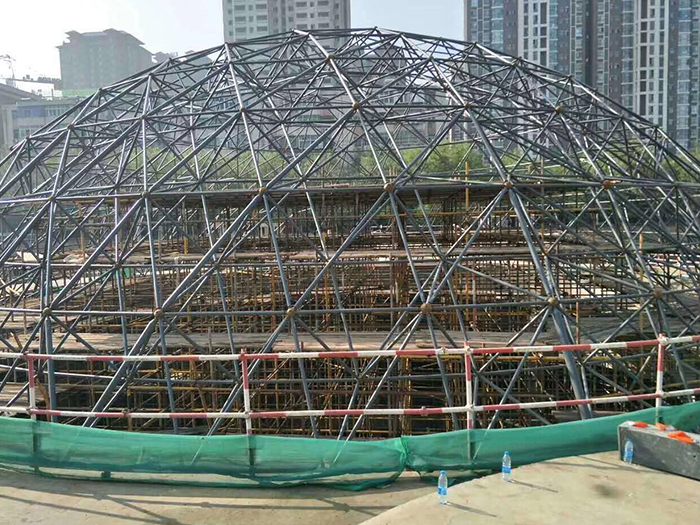温岭球形网架钢结构施工